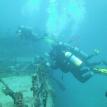 Dive Pros divers on a wreck in Fiji 